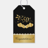 50ste gouden trouwjubileum cadeaulabel (Voorkant)