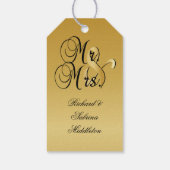 50ste gouden trouwjubileum cadeaulabel (Achterkant)