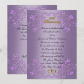 50ste herdenkingsdag huwelijk hernieuwing Lavender Kaart (Voorkant / Achterkant)