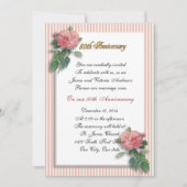 50ste herdenkingsdag van het huwelijk: roze rozen  kaart (Voorkant)