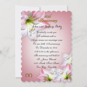 50ste huwelijksjubileum belofte vernieuwing roze a kaart