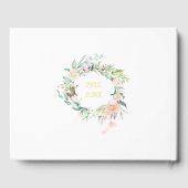 50ste huwelijksjubileum bloemenslingers gastenboek (Achterkant)