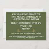 50ste huwelijksjubileum Boho bloemboog foto Save The Date (Achterkant)
