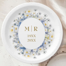 50ste Huwelijksjubileum Daisy Blauw & Goud