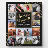 50ste Huwelijksjubileum Fotocollage Fotoplaat (Voorkant)
