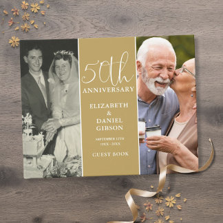 50ste Huwelijksjubileum Gouden Bruiloft 2 Foto Gastenboek