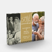 50ste Huwelijksjubileum Gouden Bruiloft 2 Fotoblokken (Links)