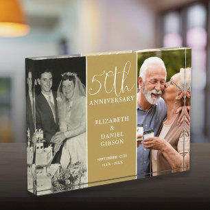 50ste Huwelijksjubileum Gouden Bruiloft 2 Fotoblokken