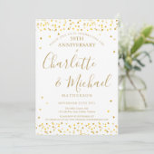 50ste huwelijksjubileum Gouden Hartensignatuur Kaart (Staand voorkant)