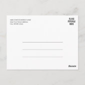 50ste huwelijksjubileum grote afdruk goud briefkaart (Achterkant)