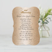 50ste huwelijksjubileum hernieuwde huwelijksgeloft kaart (Staand voorkant)