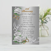 50ste huwelijksjubileum hernieuwing van de huwelij kaart (Staand voorkant)