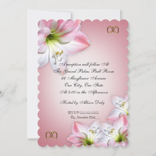 50ste huwelijksjubileum hernieuwing van huwelijksg kaart (Achterkant)