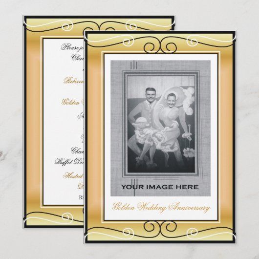 50ste huwelijksjubileum kaart (Voorkant / Achterkant)