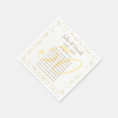 50ste huwelijksjubileum leuke weetjes servetten (Hoek)