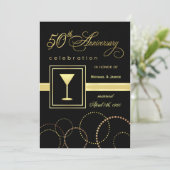 50ste huwelijksjubileum - Modern Kaart (Staand voorkant)