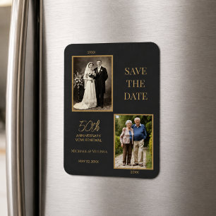 50ste huwelijksjubileum Save the Date hernieuwing  Magneet