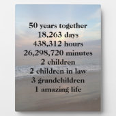50ste huwelijksjubileum viering fotoplaat (Voorkant)