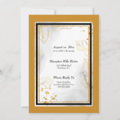 50ste huwelijksjubileum viering Gouden Feestje Kaart (Achterkant)