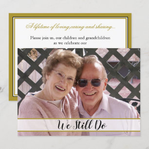50ste Huwelijksjubileum We Still Do Foto Kaart