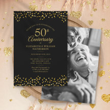 50ste huwelijksjubileum Zwarte Gouden Hartjes Foto