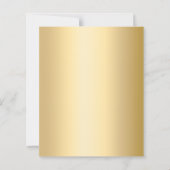 50ste huwelijksverjaardag Bloemengoud uitnodiging (Achterkant)