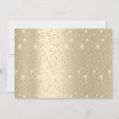 50ste huwelijksverjaardag Foto Gouden Confetti Fam Kaart (Achterkant)