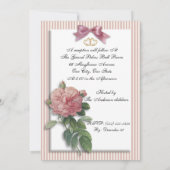 50ste huwelijksverjaardag gelofte vernieuwing roze kaart (Achterkant)