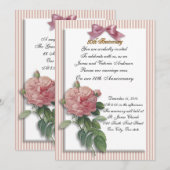 50ste huwelijksverjaardag gelofte vernieuwing roze kaart (Voorkant / Achterkant)