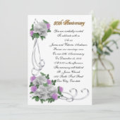 50ste huwelijksverjaardag gelofte vernieuwing Witt Kaart (Staand voorkant)