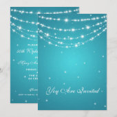 50ste huwelijksverjaardag glinsterende keten blauw kaart (Voorkant / Achterkant)