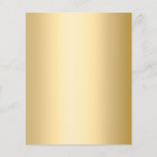 50ste huwelijksverjaardag gouden bloemen uitnodigi (Achterkant)