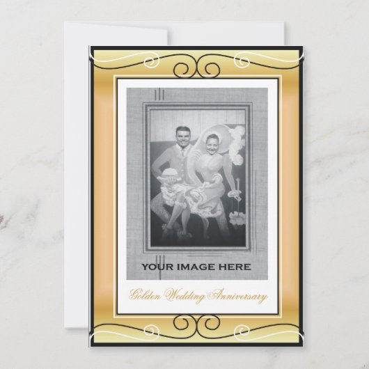 50ste huwelijksverjaardag kaart (Voorkant)