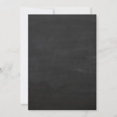 50ste huwelijksverjaardag krijtbord zwart en goud kaart (Achterkant)