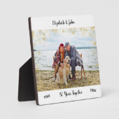 50ste huwelijksverjaardag op maat fotoplaat (Voorkant)