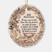 50ste huwelijksverjaardag Ornament (Links)