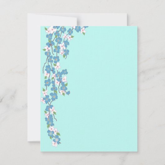 50ste huwelijksverjaardag van Bloesems Kaart (Achterkant)