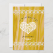 50ste huwelijksverjaardag viering goud diamanten kaart (Voorkant)