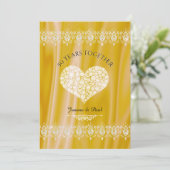 50ste huwelijksverjaardag viering goud diamanten kaart (Staand voorkant)