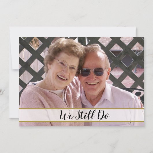 50ste huwelijksverjaardag We doen het nog steeds f Kaart (Voorkant)
