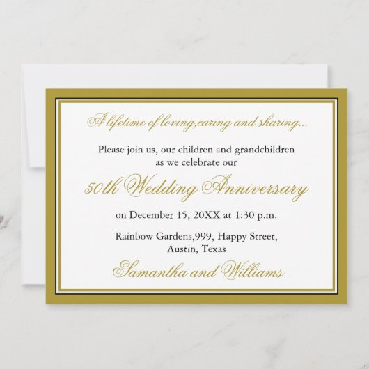 50ste huwelijksverjaardag We doen het nog steeds f Kaart (Achterkant)