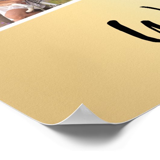 50ste huwelijksverjaardag zilveren foto welkomstbo poster (Hoek)