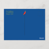 50ste Italiaans thema citroen rood wit blauw uitno Briefkaart (Achterkant)