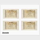 , 50ste Jubilea parels Rechthoekige Sticker (Vel)