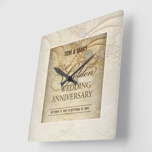 , 50ste Jubilea parels Vierkante Klok (Hoek)