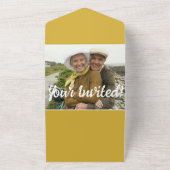 50ste Jubileum All in One Wedding Uitnodiging (Buitenkant)