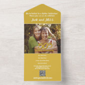 50ste Jubileum All in One Wedding Uitnodiging (Binnen)