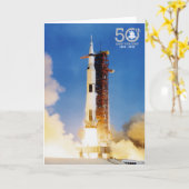 50ste Jubileum Apollo 11 Maan die, Saturn V Kaart (Gele Bloem)