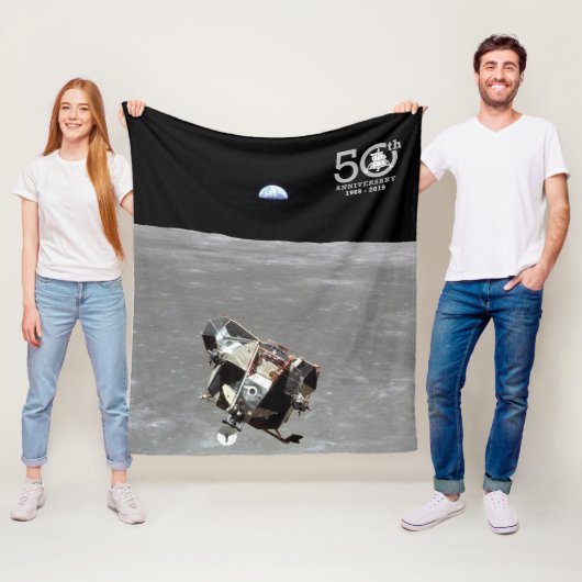 50ste Jubileum, Apollo 11 Mission Moon Landing: Fleece Deken (In situ)