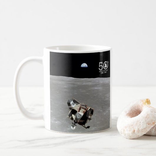 50ste Jubileum, Apollo 11 Mission Moon Landing: Koffiemok (Met donut)